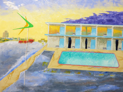 Passing Afternoon Storm at the El Ray Motel 2 by Mitchell Freifeld | Artwork Main Image