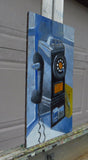 Original art for sale at UGallery.com | Pay Phone by Mitchell Freifeld | $250 | oil painting | 10' h x 6.5' w | thumbnail 2