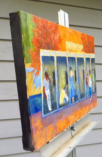 Phone Booths by Mitchell Freifeld |  Side View of Artwork 