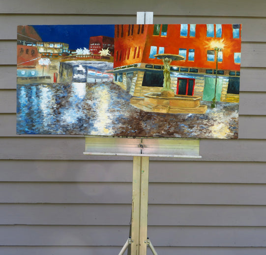 Skidmore Fountain by Mitchell Freifeld |  Context View of Artwork 