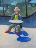Original art for sale at UGallery.com | Red Shoes by Mitchell Freifeld | $950 | oil painting | 30' h x 35' w | thumbnail 4