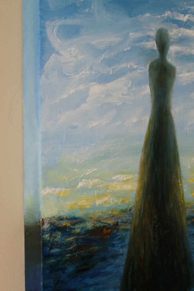 Who Are These Angels CXLIV by Naoko Paluszak |  Side View of Artwork 