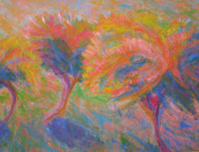 Original art for sale at UGallery.com | Crepe-Myrtle by Naoko Tadotsu | $1,075 | oil painting | 40' h x 30' w