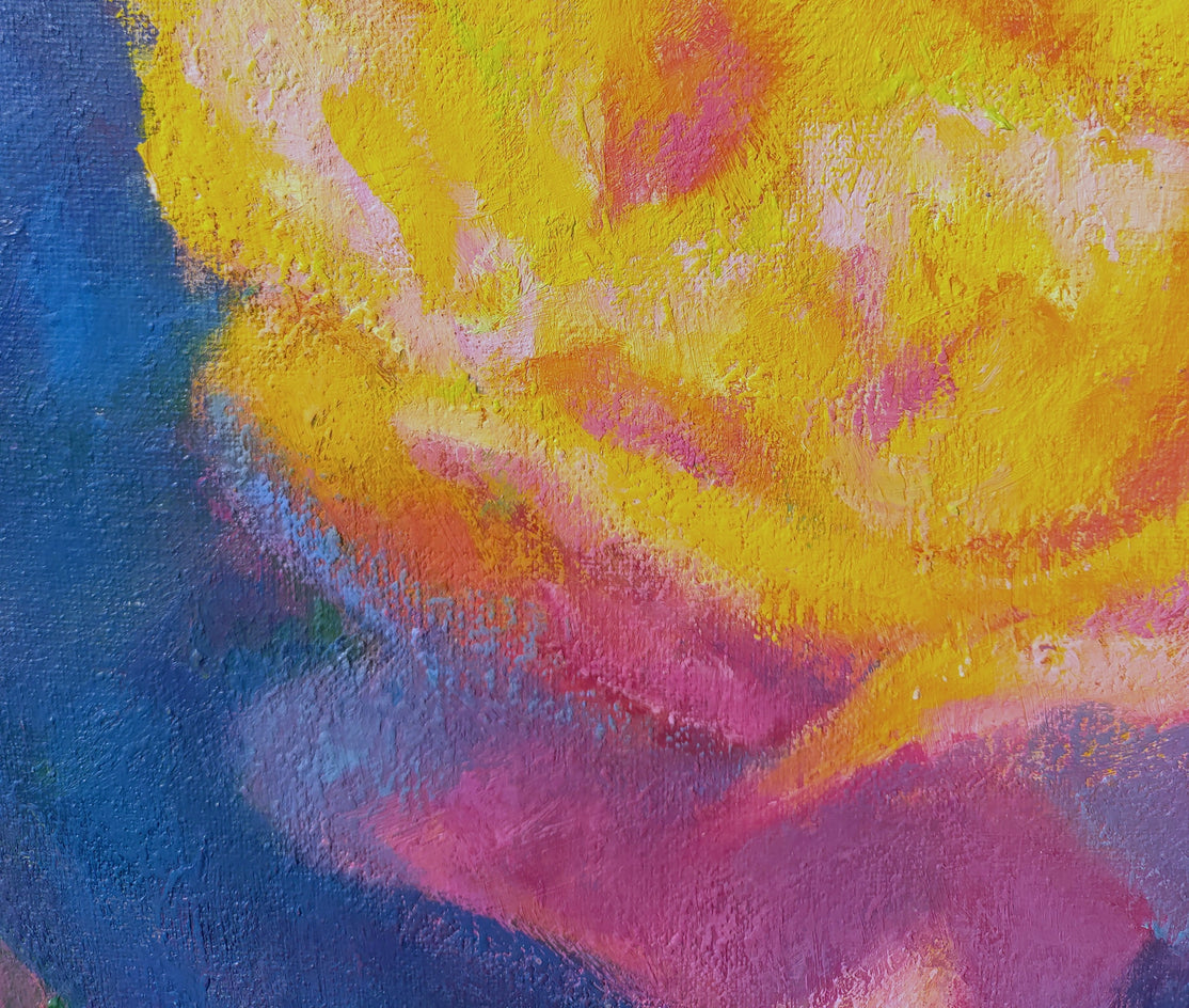 Yellow Rose by Naoko Tadotsu |  Closeup View of Artwork 