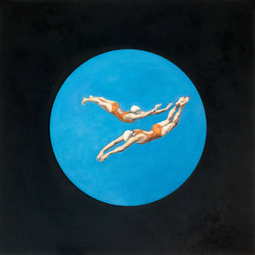 oil painting by Nata Zaikina titled Blue Wave