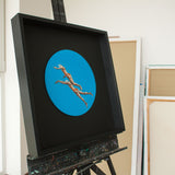 Original art for sale at UGallery.com | Celestial Swim by Nata Zaikina | $1,350 | oil painting | 20' h x 20' w | thumbnail 3