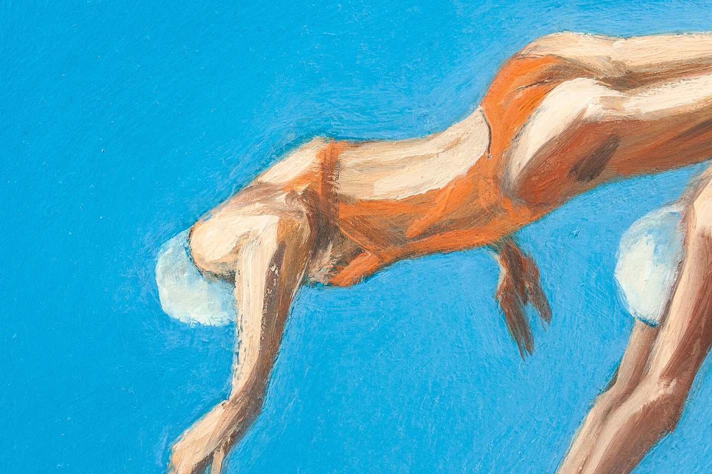 Celestial Swim by Nata Zaikina |  Closeup View of Artwork 