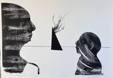Original art for sale at UGallery.com | I Know, but I’m Not Telling by Natalia Pawlus | $1,475 | printmaking | 29.53' h x 42.52' w | thumbnail 1
