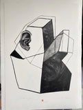 Original art for sale at UGallery.com | It’s Good That You’re Here I by Natalia Pawlus | $1,200 | printmaking | 40' h x 28' w | thumbnail 3