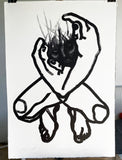Original art for sale at UGallery.com | Nothing's Gonna Hurt You I by Natalia Pawlus | $950 | printmaking | 40' h x 30' w | thumbnail 4