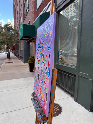 Flowers of Heaven by Nathalie Gribinski |  Side View of Artwork 