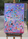 Original art for sale at UGallery.com | Flowers of Heaven by Nathalie Gribinski | $2,000 | mixed media artwork | 36' h x 24' w | thumbnail 3