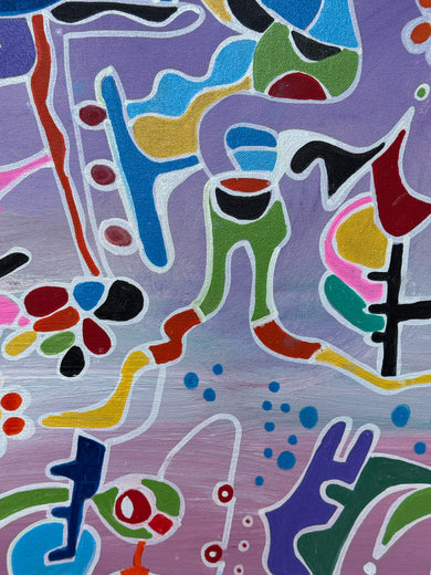 Flowers of Heaven by Nathalie Gribinski |   Closeup View of Artwork 