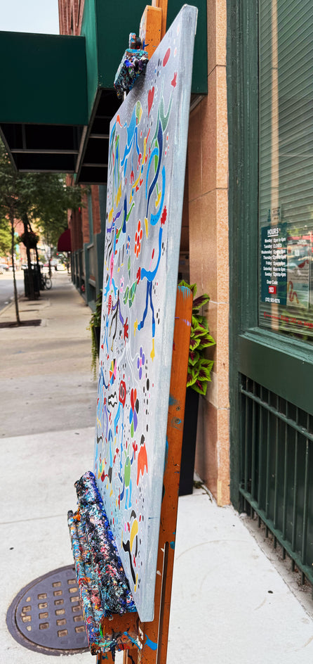 Fruit Dance by Nathalie Gribinski |  Side View of Artwork 