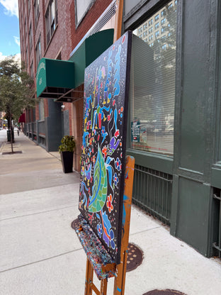 Leaf of Paradise by Nathalie Gribinski |  Side View of Artwork 