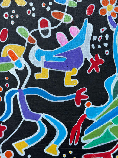 Leaf of Paradise by Nathalie Gribinski |   Closeup View of Artwork 