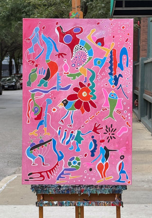 Pink Paradise by Nathalie Gribinski |  Context View of Artwork 