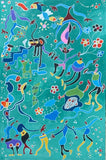 Original art for sale at UGallery.com | Spiritual Gathering by Nathalie Gribinski | $2,000 | acrylic painting | 36' h x 24' w | thumbnail 1