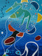 Original art for sale at UGallery.com | The Dialogue by Nathalie Gribinski | $2,000 | mixed media artwork | 36' h x 24' w | thumbnail 4
