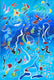 Original art for sale at UGallery.com | The Dialogue by Nathalie Gribinski | $2,000 | mixed media artwork | 36' h x 24' w | thumbnail 1