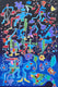 Original art for sale at UGallery.com | The Sirene by Nathalie Gribinski | $2,000 | mixed media artwork | 36' h x 24' w | thumbnail 1