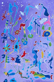 Original art for sale at UGallery.com | The Tales by Nathalie Gribinski | $2,000 | acrylic painting | 36' h x 24' w | thumbnail 1