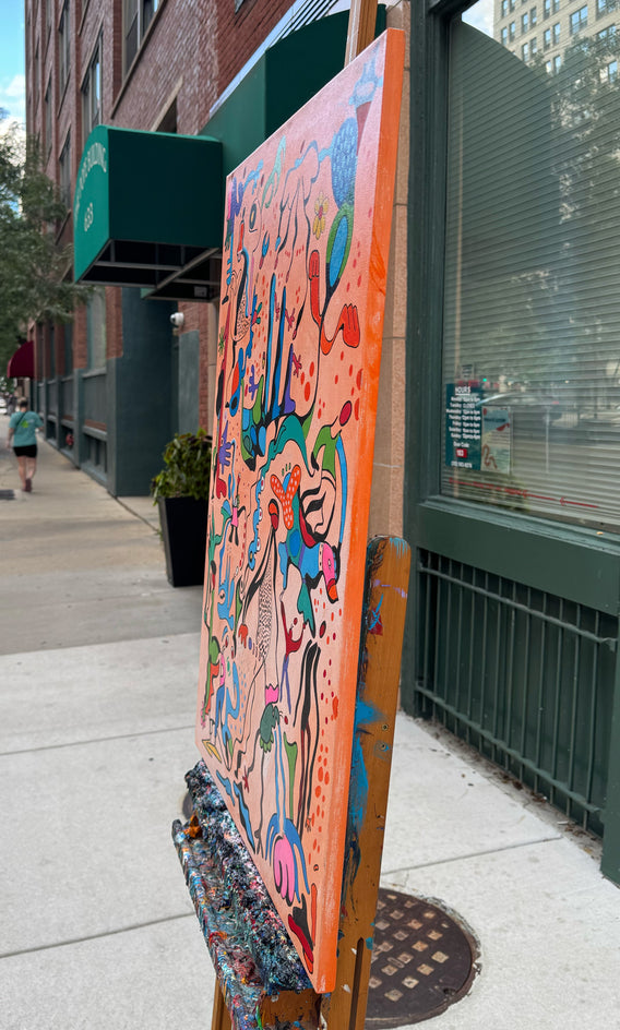 The Zoo by Nathalie Gribinski |  Side View of Artwork 