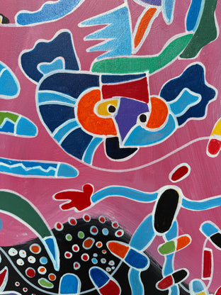 Woman in Black by Nathalie Gribinski |   Closeup View of Artwork 