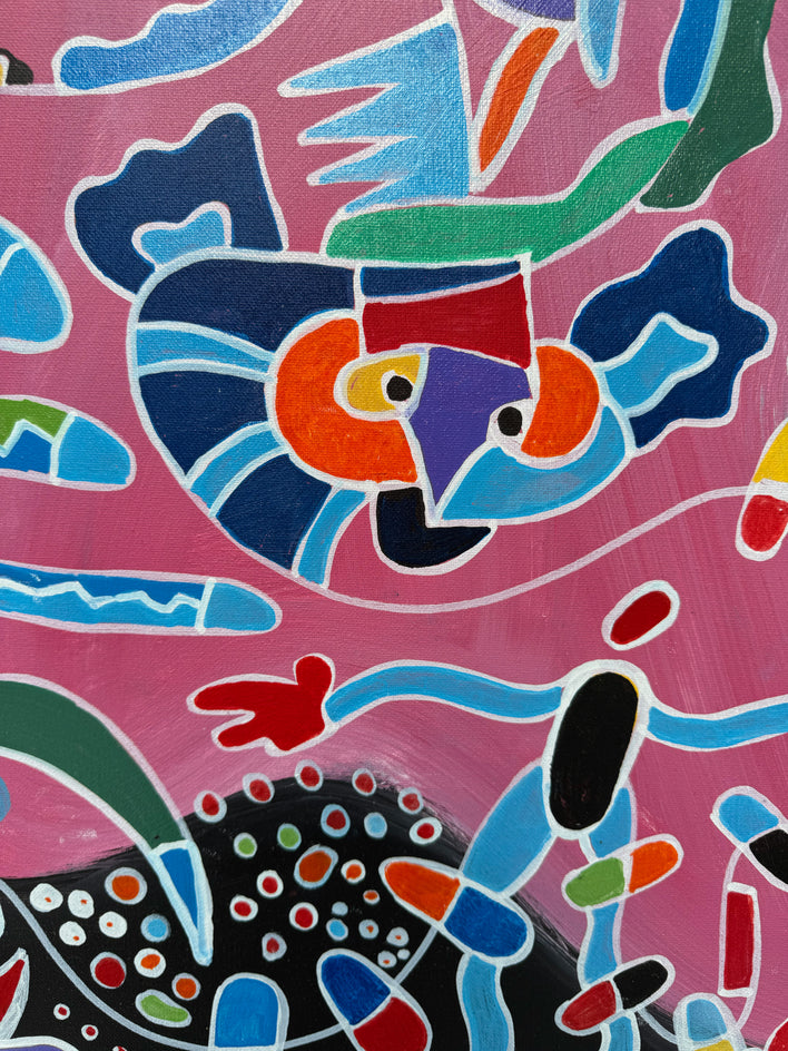 Woman in Black by Nathalie Gribinski |  Closeup View of Artwork 