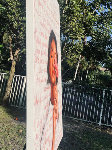 Across the Universe by Nava Lundy |  Side View of Artwork 