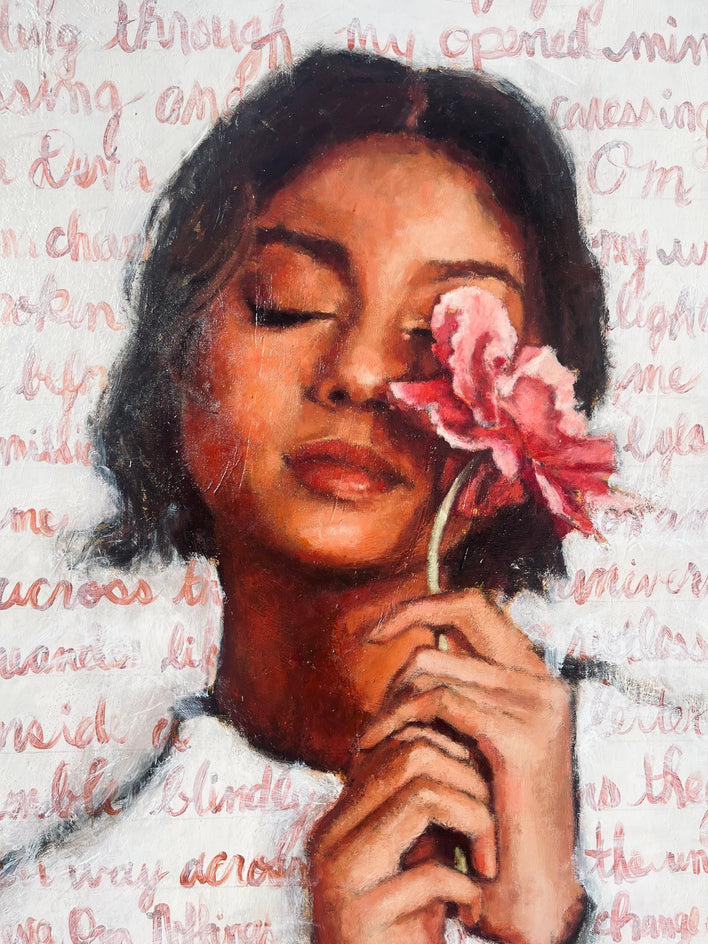 Across the Universe by Nava Lundy |  Closeup View of Artwork 