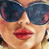 Original art for sale at UGallery.com | Catch Me if You Can by Nava Lundy | $8,400 | acrylic painting | 60' h x 60' w | thumbnail 4