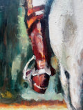 Original art for sale at UGallery.com | Chasing Victory by Nava Lundy | $3,500 | acrylic painting | 48' h x 30' w | thumbnail 4