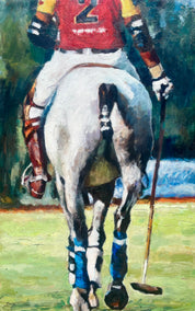 acrylic painting by Nava Lundy titled Chasing Victory