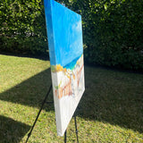 Original art for sale at UGallery.com | Come Away with Me by Nava Lundy | $2,100 | acrylic painting | 30' h x 30' w | thumbnail 2