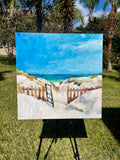 Original art for sale at UGallery.com | Come Away with Me by Nava Lundy | $2,100 | acrylic painting | 30' h x 30' w | thumbnail 3