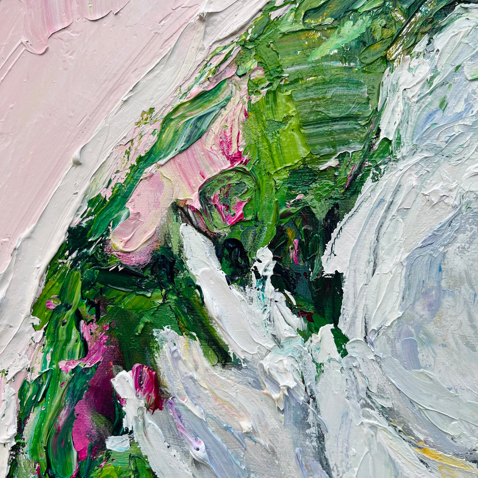 Defying Gravity by Nava Lundy |  Closeup View of Artwork 