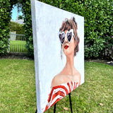 Original art for sale at UGallery.com | Dreamer by Nava Lundy | $2,000 | acrylic painting | 30' h x 30' w | thumbnail 2
