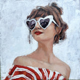 Original art for sale at UGallery.com | Dreamer by Nava Lundy | $2,000 | acrylic painting | 30' h x 30' w | thumbnail 1