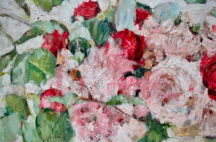 acrylic painting by Nava Lundy titled Here to Forever