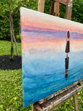 Original art for sale at UGallery.com | Infinite by Nava Lundy | $1,375 | acrylic painting | 20' h x 30' w | thumbnail 2