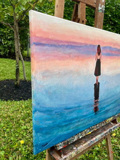 Infinite by Nava Lundy |  Side View of Artwork 