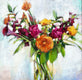 Original art for sale at UGallery.com | Language of Petals by Nava Lundy | $3,100 | acrylic painting | 36' h x 36' w | thumbnail 1
