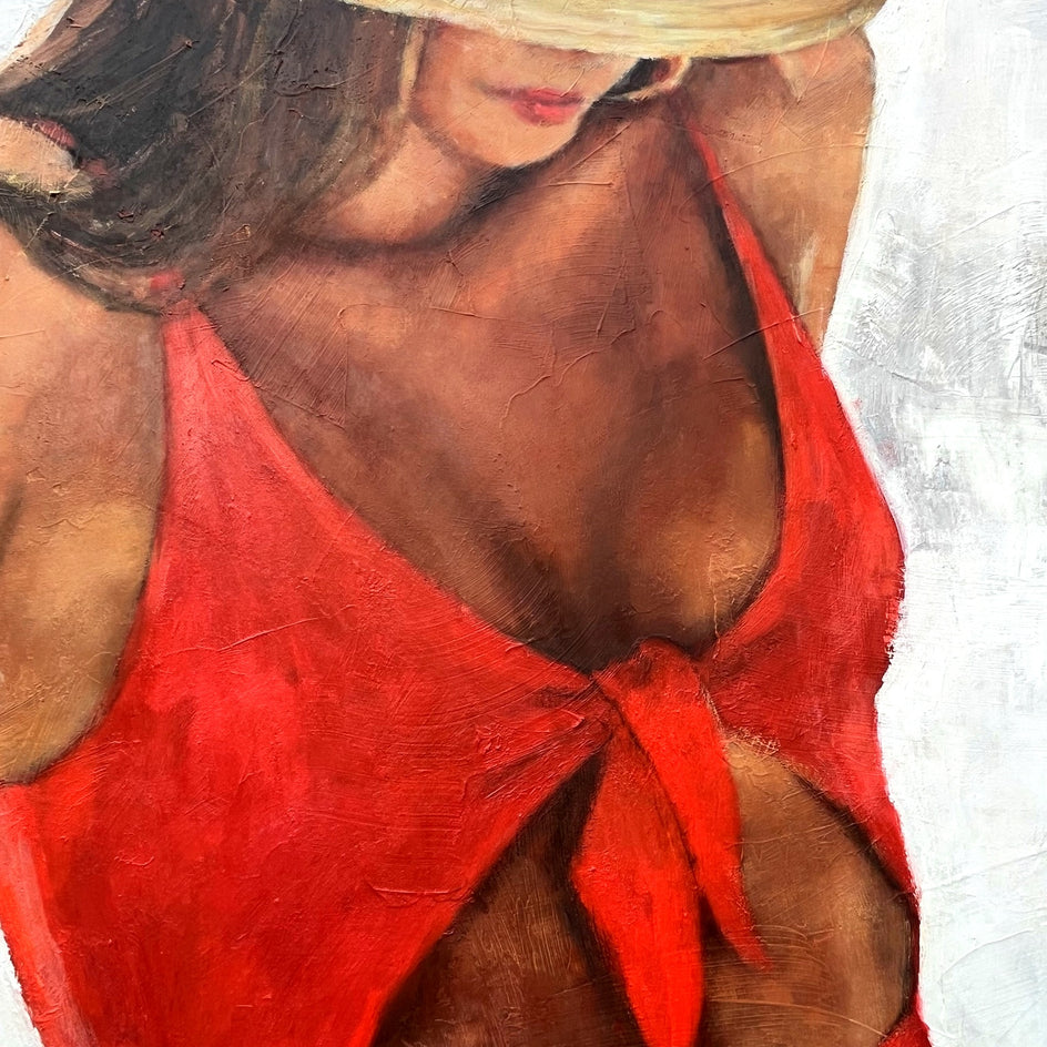 Maybe I Love You by Nava Lundy |  Closeup View of Artwork 