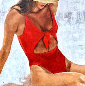 Original art for sale at UGallery.com | Maybe I Love You by Nava Lundy | $5,400 | acrylic painting | 48' h x 48' w