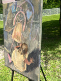 Original art for sale at UGallery.com | Once Upon a Time by Nava Lundy | $1,100 | acrylic painting | 24' h x 18' w | thumbnail 2