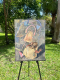 Original art for sale at UGallery.com | Once Upon a Time by Nava Lundy | $1,100 | acrylic painting | 24' h x 18' w | thumbnail 3