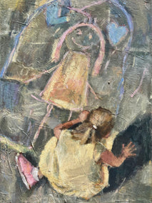 acrylic painting by Nava Lundy titled Once Upon a Time