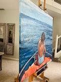 Original art for sale at UGallery.com | Perfect Day by Nava Lundy | $8,400 | acrylic painting | 60' h x 60' w | thumbnail 2