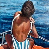 Original art for sale at UGallery.com | Perfect Day by Nava Lundy | $8,400 | acrylic painting | 60' h x 60' w | thumbnail 4